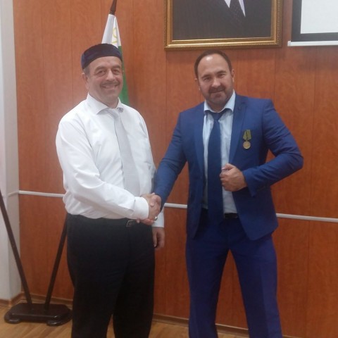 Руководитель Регионального центра общественного контроля в сфере ЖКХ ЧР Солтаев Мансур  награжден  медалью «За заслуги в развитии гражданского общества»