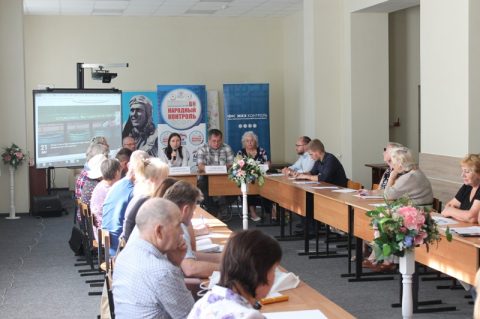 В п.Белая гора Плавского района ведется благоустройство на придомовых территориях