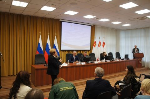 Первое заседание нового состава общественной палаты, новый и старый председатель
