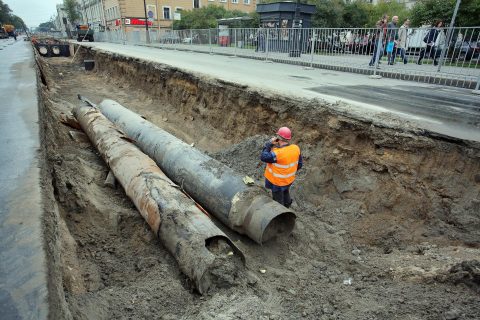 Серия коммунальных аварий в Петербурге продолжилась после Нового года